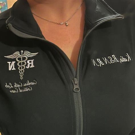 Rn Jacket Nurse Personalized Monogram Jacket 4 Etsy