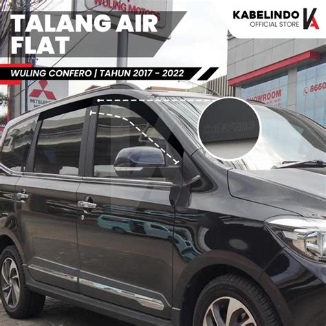 Jual Talang Air Pintu Mobil Wuling Confero 2017 2022 Model Flat Rata