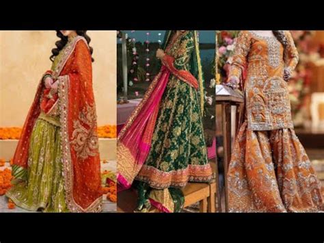 Latest Beautiful Mehndi Dresses Mehndi Dress Design For Bridal