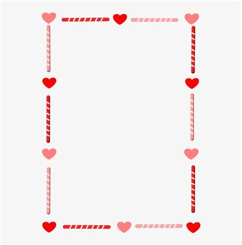 Valentines Day Border Clip Art - Free Transparent PNG Download