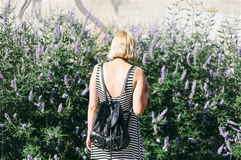 Blonde Woman From Behind Outdoor By Stocksy Contributor Marija Kovac Stocksy