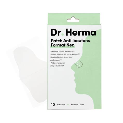 Patch Anti Boutons Format Nez Dr Herma Peaux Acn Iques