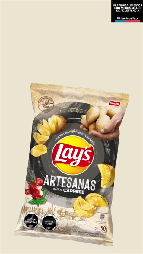 Papas Fritas Lays Artesanas Sabor Salsa Verde 150g Cuotas Sin Interés