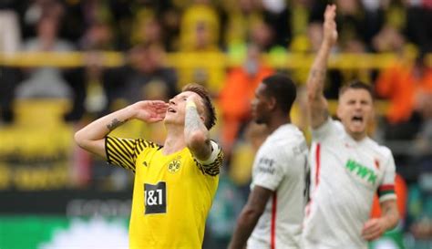 Dortmunds Marco Reus L Reacts During Editorial Stock Photo Stock