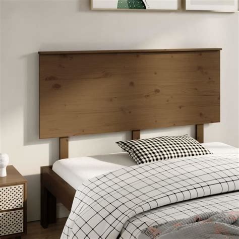 Fydun T Te De Lit Marron Miel X X Cm Bois Massif De Pin Cn