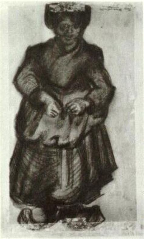 Peasant Woman Nunen Nuenen Netherlands By Vincent Van Gogh