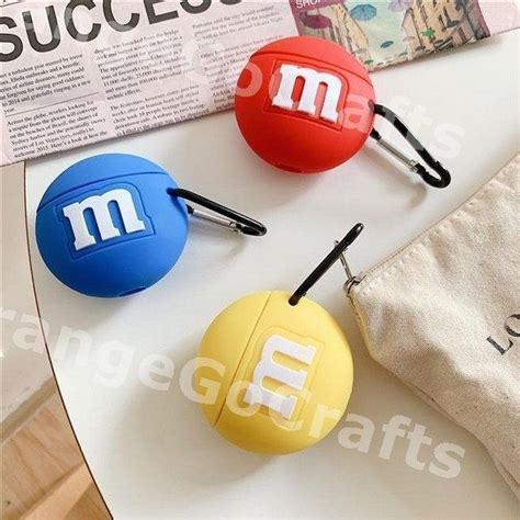 Orange Design Colored Beans With Letters Airpod Case Airpod1and2 Pro Case Silicone Protective