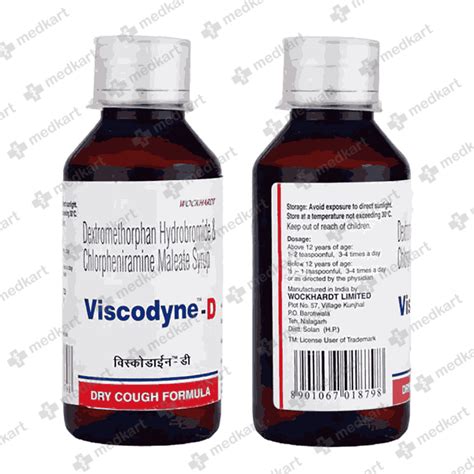 Viscodyne D Syrup 100 Ml Price Composition And Generic Alternatives Medkart