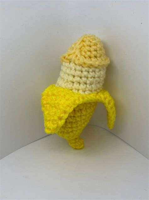 Handmade 4 Sexy Fruit Banana Penis Peen Crochet Etsy