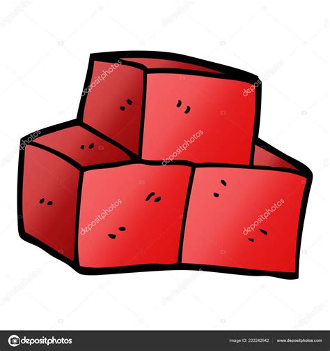 Cartoon Doodle Stacked Bricks Stock Vector Image By ©lineartestpilot