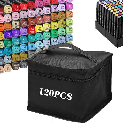 Amazon Alcohol Markers Set With Base 120P Alcohol Markers Set