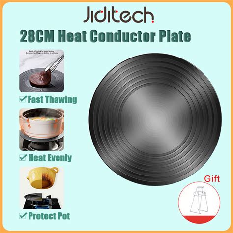 Jiditech 28cm Heat Conductor Plate 4mm Thickness Defrost Tray Aluminium