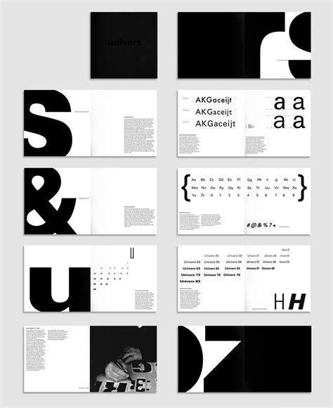 Univers Font Catalog 2008 Behance