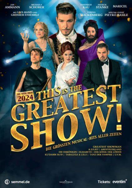 Tickets This Is THE GREATEST SHOW Tournee 2024 Musical CDs DVDs