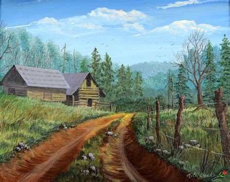 Country Road Painting at PaintingValley.com | Explore collection of ...