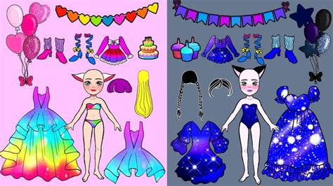 Paper Dolls Dress Up Costumes Opposing Best Friend Birthday Handmade