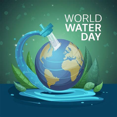 Premium Vector World Water Day Vector Background