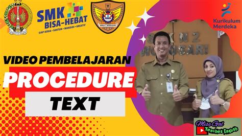 Video Pembelajaran Procedure Text YouTube