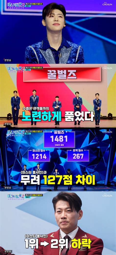 미스터트롯2 박지현 팀 꿀벌즈 1위 수성2위는 김용필 팀 Tv나우