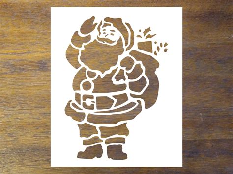 Santa Claus Stencil Reusable Color Draw & Paint Stencil - Etsy