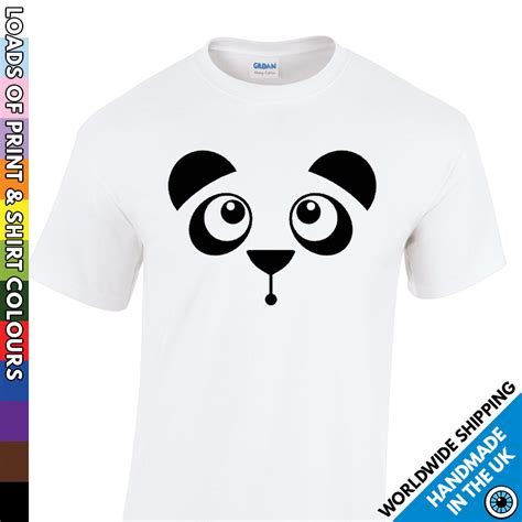 Kids Panda Face Tshirt • Kids Printed Tshirts