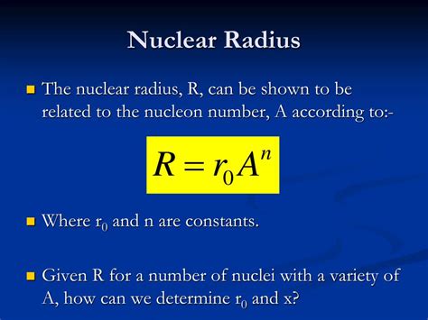 Ppt Nuclear Radius Powerpoint Presentation Free Download Id5575615