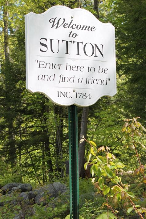 Sutton New Hampshire Town Welcome Sign Welcome Sign State Signs Signs