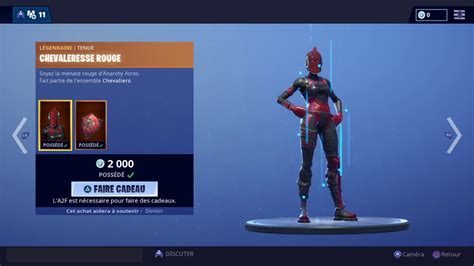 Fortnite J Achete La Chevaleresse Rouge YouTube