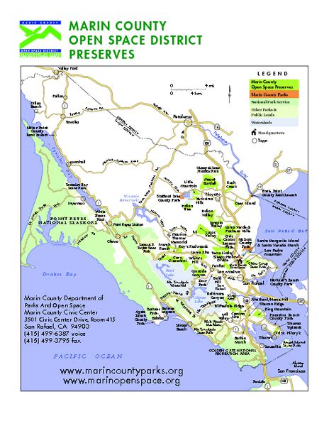 Marin County Open Space Maps