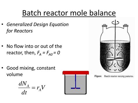 Ppt Mole Balance For Chemical Reaction Engineering Design Equations For Reactors Powerpoint