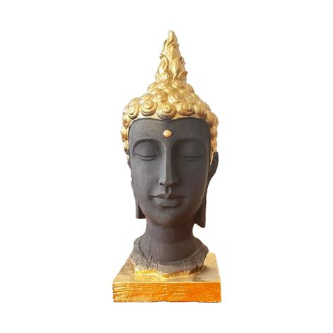 Golden Headed Buddha Sculpture – Articture