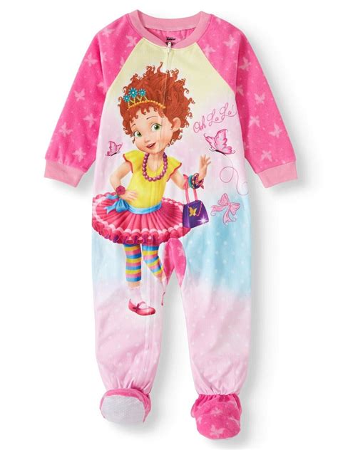 Disney Fancy Nancy Footed Blanket Sleeper Pajama Girl Size 5t