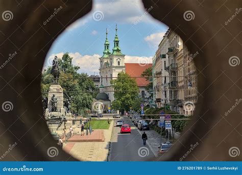 Monument To The Battle Of Grunwald On Jan Matejko Square Editorial