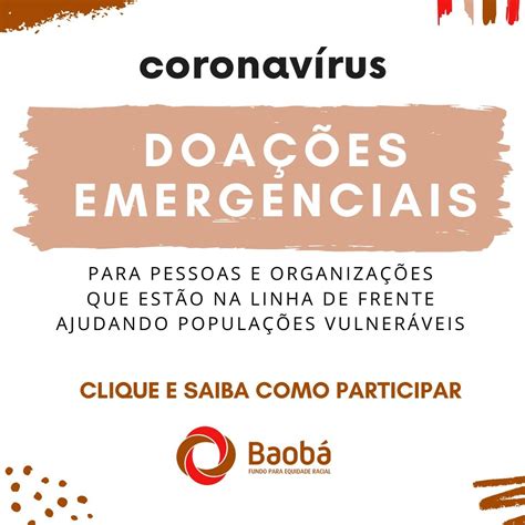 Fundo Baobá abre edital para apoiar projetos de pessoas e organizações