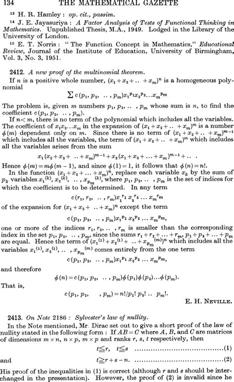 2412. A new proof of the multinomial theorem | The Mathematical Gazette ...