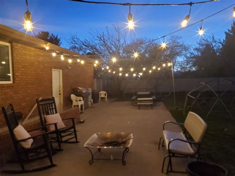 How To Hang Outdoor String Lights Diy Shelly Lighting