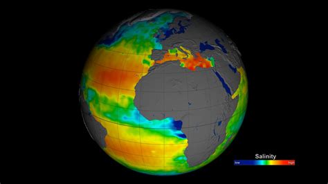 Nasa Svs Aquarius Sea Surface Salinity Flat Maps