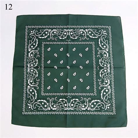 Women Men Bandana Cotton Paisley Print Scarf Head Wrap Neck Headband