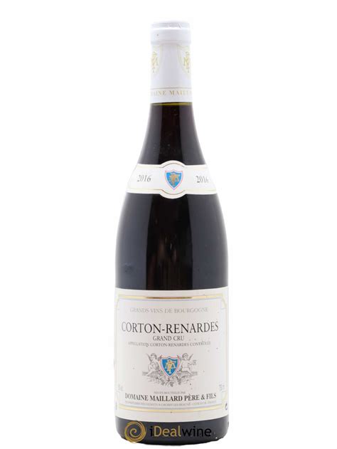 Acheter Corton Grand Cru Les Renardes Maillard Et Fils Domaine