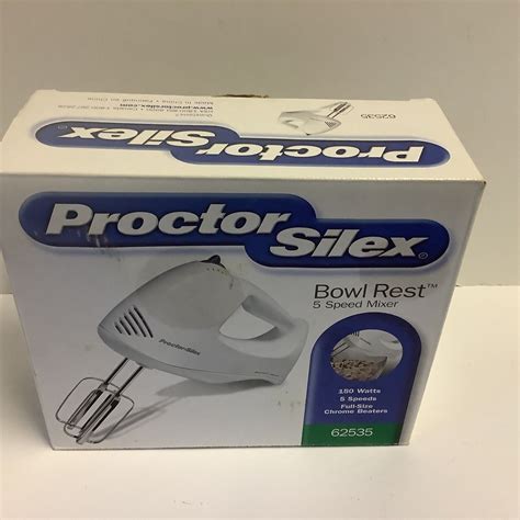 Proctor Silex 5 Speed Easy Mix Hand Mixer White NIB EBay