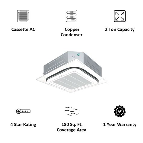 Daikin Fcqf Series Tr Star Non Inverter Cassette Air Conditioner