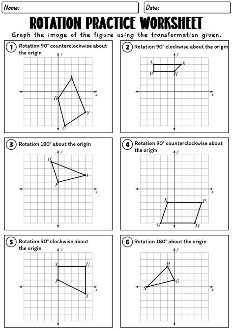 Rotation Reflection And Translation Worksheet Worksheet24