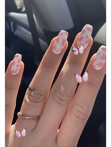 Pinterest Xobelin 🌱🕊 Stylish Nails Pink Nails Cow Nails