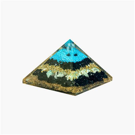 Turquoise Black Tourmaline Pyramid | Bulk Crystal Pyramid