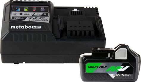 Metabo Hpt Multivolt Battery And Charger Starter Kit 36v18v 40ah