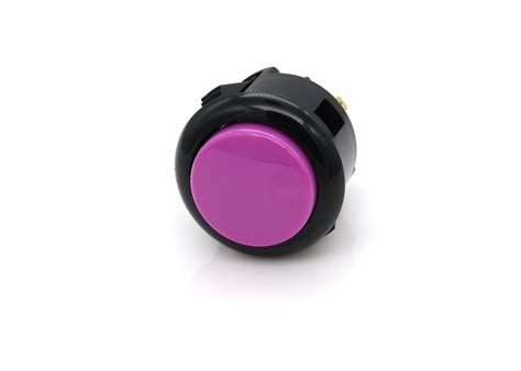 Sanwa Obsf Mm Pushbutton Violet With Black Bezel