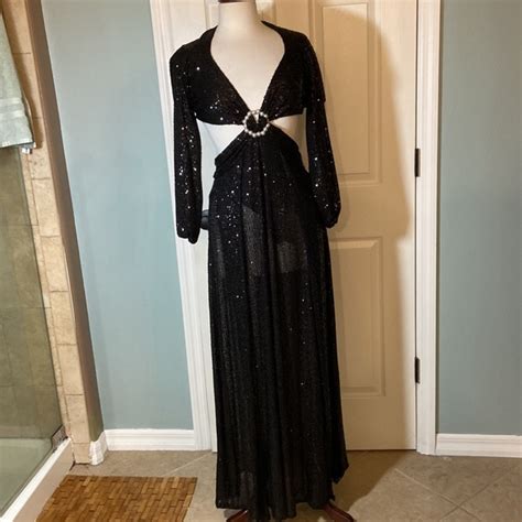 Luxxel Dresses Nwt Luxxel Cutout Sequin Maxi Dress Poshmark