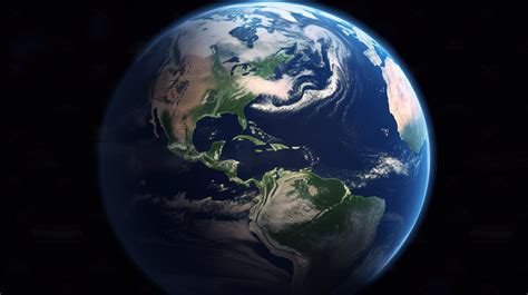 High Resolution Map Of Earth Furnished By Nasa Rendered In 3d ...