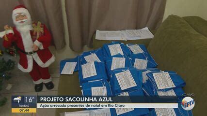 Projeto Sacolinha Azul Arrecada Presentes Em Rio Claro Para Doar A