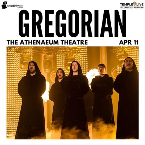 Gregorian, The Athenaeum Theatre, Columbus, April 11 2024 | AllEvents.in